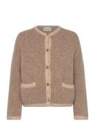 Carly Wool Blend Cardigan Malina Beige