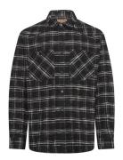 Samwell Japanese Flannel Check Rue De Tokyo Black