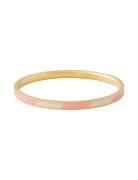 Striped Candy Bangle Design Letters Pink