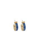 Word Candy Earrings Ø16Mm Design Letters Blue