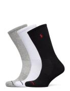 Athletic Crew Sock 3-Pack Polo Ralph Lauren Underwear Black