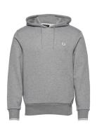 Tipped Hooded Sweatshirt Fred Perry Grey