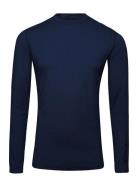 Mens First Skin Round Neck BACKTEE Navy