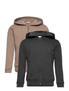 Sweat Jacket W. Hood Minymo Brown