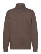 Cfsebastian 0096 Halfzip Sweat Casual Friday Brown