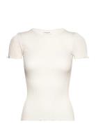 Rwbelize Silk Ss T-Shirt Rosemunde Cream