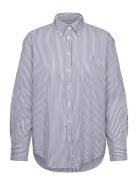 Rel Luxury Oxford Striped Bd Shirt GANT Blue