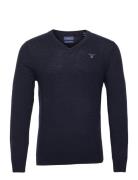 Md. Extrafine Lambswool V-Neck GANT Navy