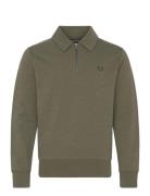 Z/N Collar Sweatshirt Fred Perry Green