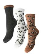 Pcprima Animal Socks 3 Pack Bc Pieces Beige