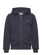 Shield Zip Hoodie GANT Navy