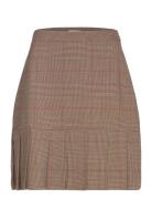 Checked Pleated Skirt GANT Brown