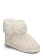 Knit Boot Slippers Hunkemöller White