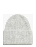 Soft Rib Knit Beanie Hat Superdry Grey