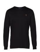 Custom Slim Fit Soft Cotton T-Shirt Polo Ralph Lauren Black