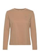 Reg Shield Ls T-Shirt GANT Beige