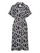 Rel Monogram Print Ss Caftan GANT Navy