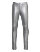 Leggings Fake Fur Stretch For Girl Boboli Silver