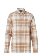 Edith Organic Cotton Flannel Check Shirt Lexington Clothing Brown