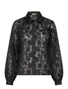 Devore Blouse By Ti Mo Black