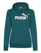 Ess Logo Hoodie Fl PUMA Green