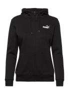 Ess Small Logo Full-Zip Hoodie Fl PUMA Black