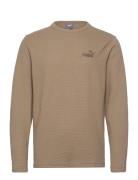 Ess Elevated Waffle Longsleeve Tee PUMA Beige