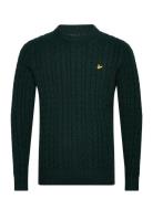 Cable Crew Neck Jumper Lyle & Scott Green