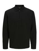 Jprblaethan Ls Zip Polo Styd Aw24 Jack & J S Black