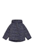 Jacket Quilted Aop Minymo Navy