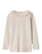 Nmfrachel Nis Ls Slim Top Lil Noos Lil'Atelier Beige