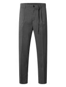 Slh190-Reg Tapered Leroy Pleat Pant Noos Selected Homme Grey