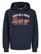 Jjelogo Sweat Hood 2 Col 24/25 Noos Jack & J S Navy