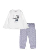 Long Snoopy Pyjama Mango White