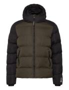 Hood Colour Block Sport Puffer Superdry Sport Khaki