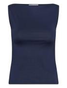 Annie Boatneck Sleeveless Top Weekday Blue