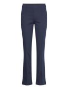 Regular Waist Press Crease Trousers Monki Navy