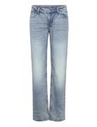 Moop Low Waist Straight Jeans Monki Blue