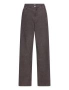 Loose Baggy Corduroy Trousers Weekday Brown