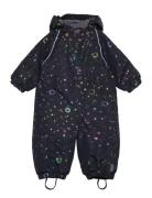 Polyester Baby Suit - Glitter Mikk-line Navy