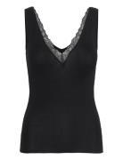 Warm Light Lace - Night Tank Top Etam Black