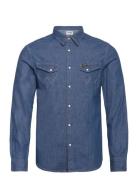 Ls Western Shirt Wrangler Navy