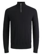 Jjeemil Knit Half Zip Noos Jnr Jack & J S Black