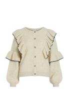 Viluka L/S Contrast Knit Cardigan/Ka Vila Cream