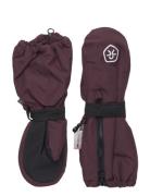 Mittens Long W. Zipper Color Kids Burgundy