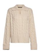 Kyla Sparkle Ls Jumper French Connection Cream