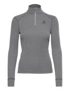 Odlo Bl Top Turtle Neck L/S Half Zip Active Warm Odlo Grey