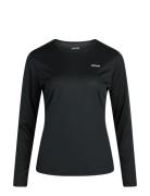 Women Longsleeved Sports Tee ZEBDIA Black