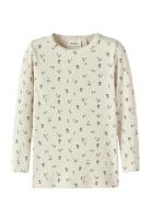 Nmfgago Ls Slim Top Lil Noos Lil'Atelier Cream