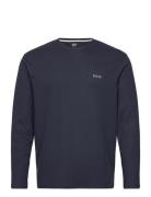 Waffle Ls-Shirt BOSS Navy